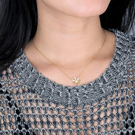 CZ Leaf Necklace