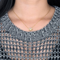 CZ Leaf Necklace