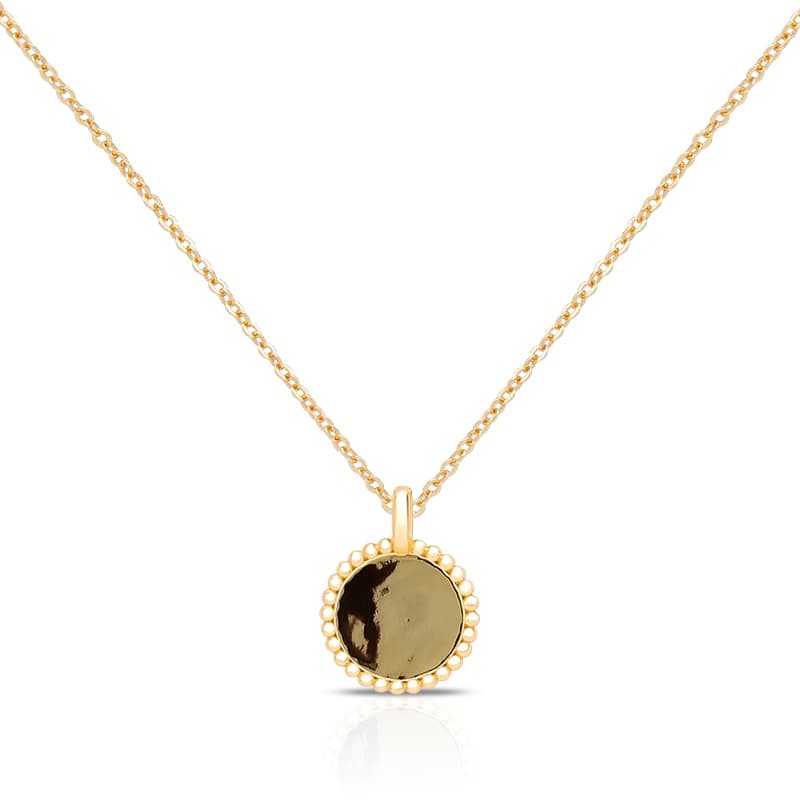 Engraved Disk Necklace