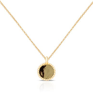 Engraved Disk Necklace