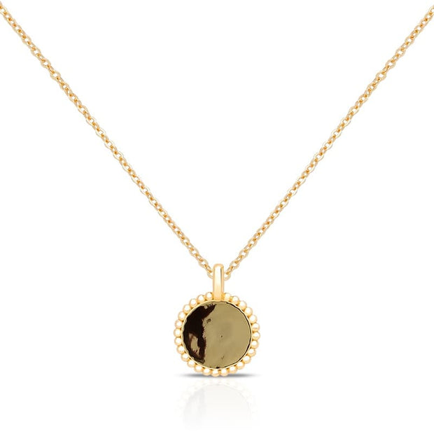 Engraved Disk Necklace