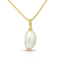 9 10mm Baroque Pearl Pendant Necklace