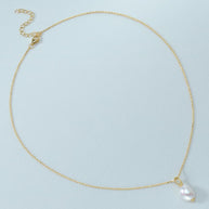 9 10mm Baroque Pearl Pendant Necklace
