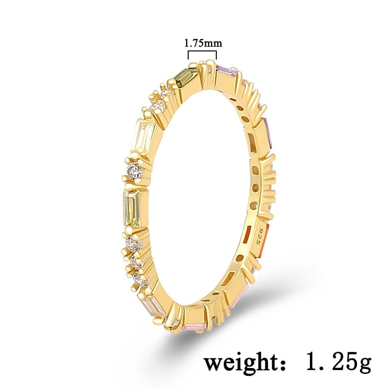 White CZ Unique Eternity Rings