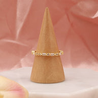 White CZ Unique Eternity Rings