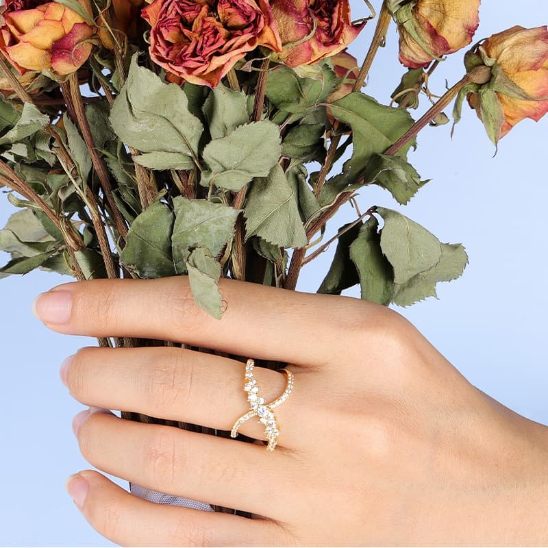 Criss Cross X Ring