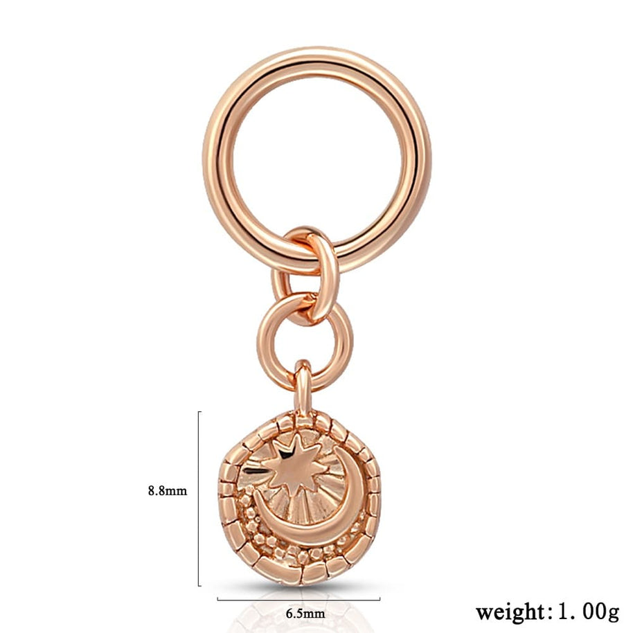 Moon And Star Coin Charm