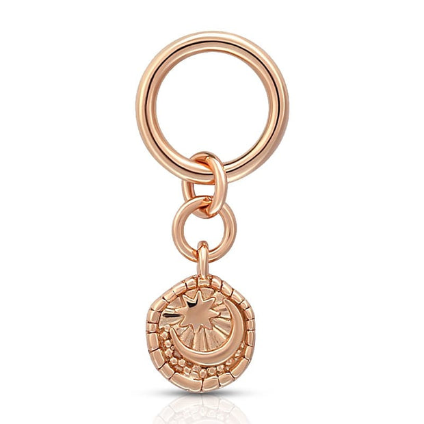 Moon And Star Coin Charm