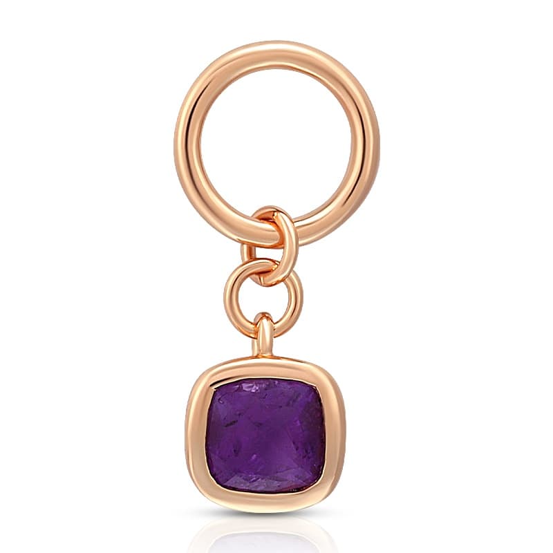 Cushion Amethyst Charm