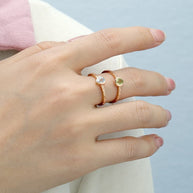 Pear Shaped Peridot Ring