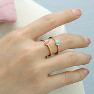 Retro Oval Turquoise Ring