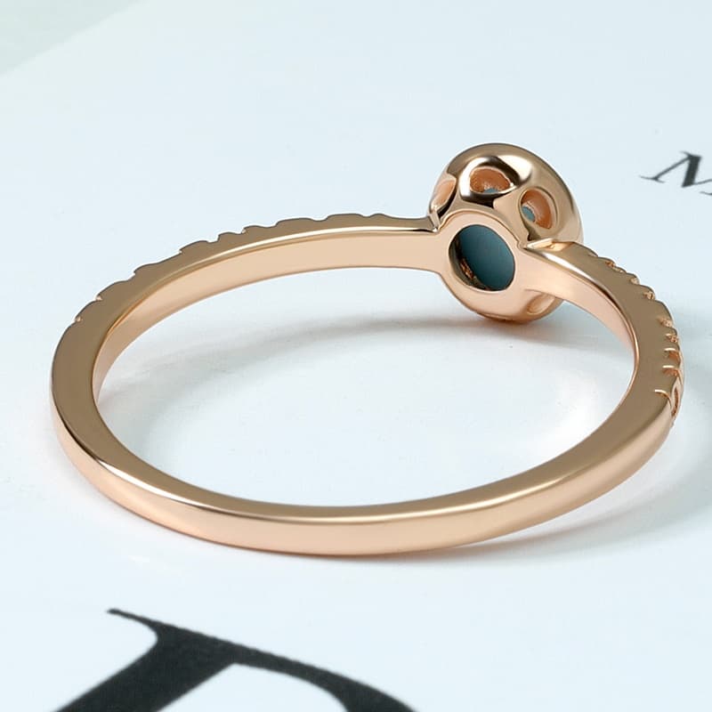 Retro Oval Turquoise Ring