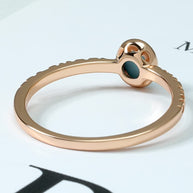 Retro Oval Turquoise Ring