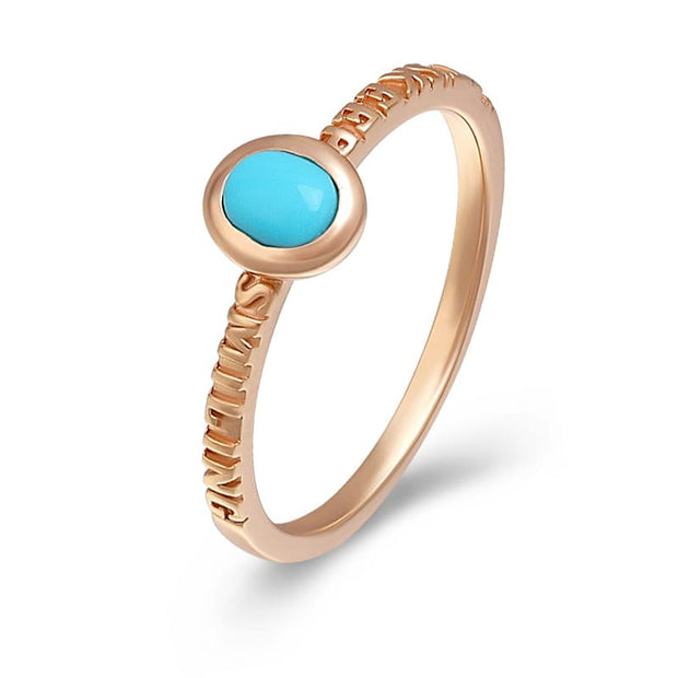 Retro Oval Turquoise Ring SR00014