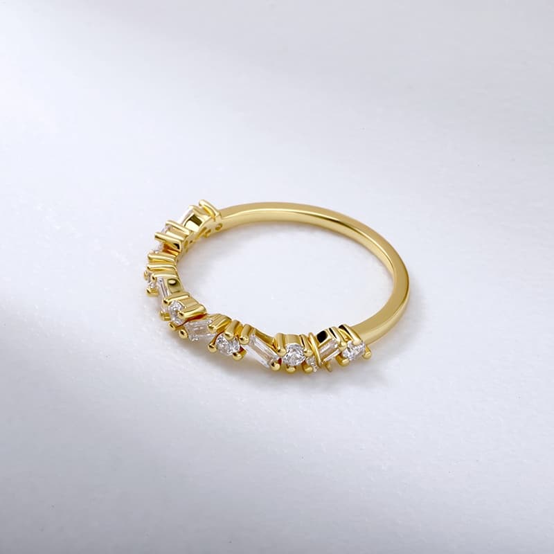 Irregular Shape Baguette Ring