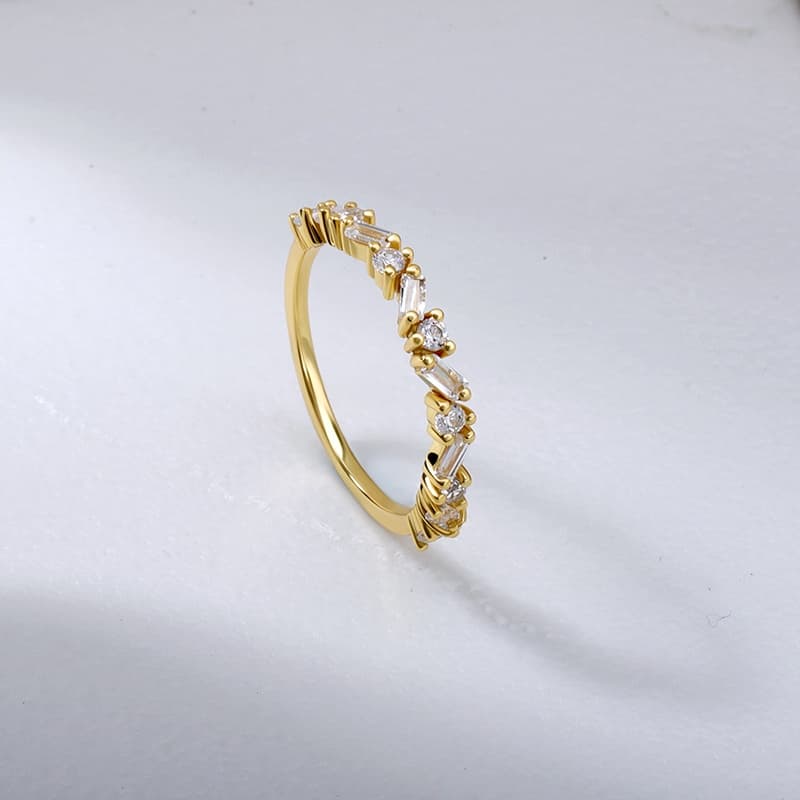 Irregular Shape Baguette Ring