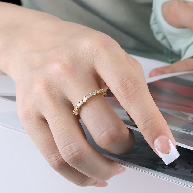 Irregular Shape Baguette Ring