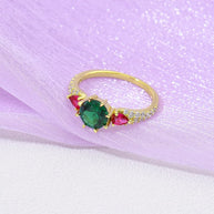 Emerald Ruby Ring