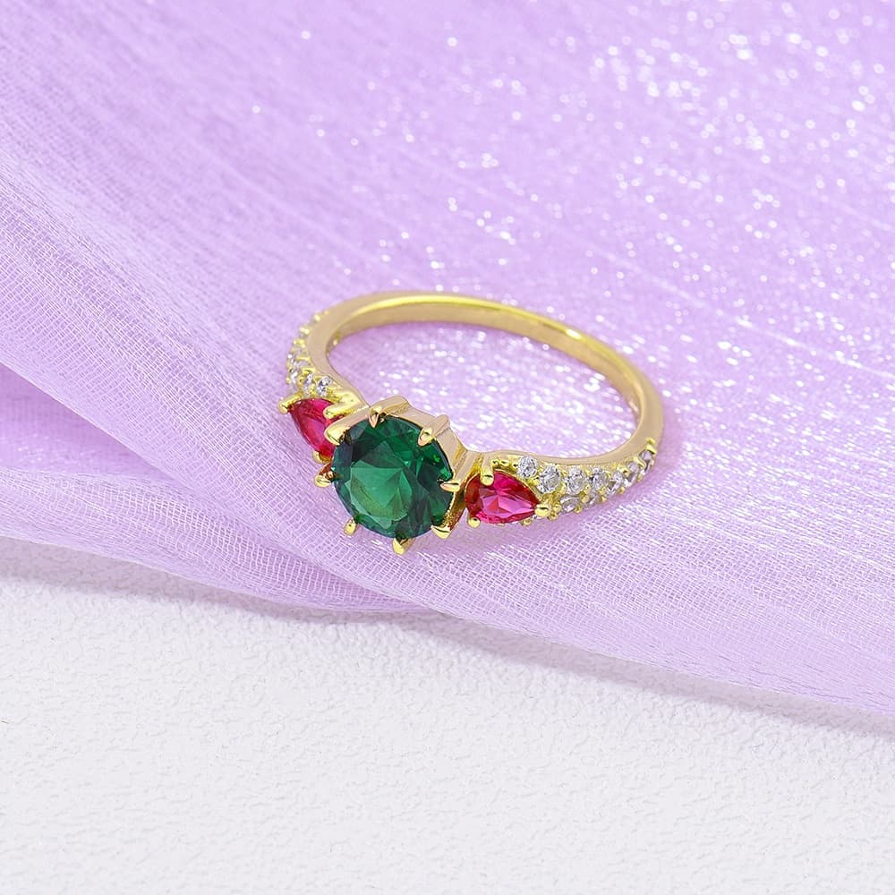 Emerald Ruby Ring