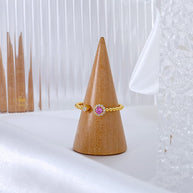 Sapphire Open Ring Bead Shank