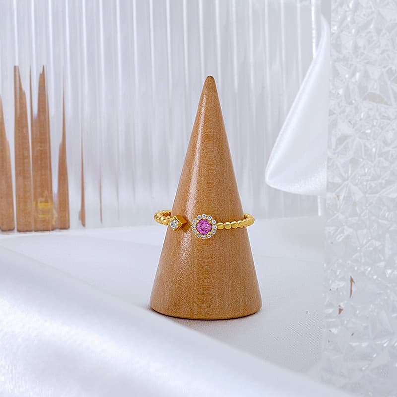 Sapphire Open Ring Bead Shank
