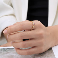 Sapphire Open Ring Bead Shank