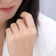Sapphire Open Ring Bead Shank