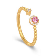 Sapphire Open Ring Bead Shank
