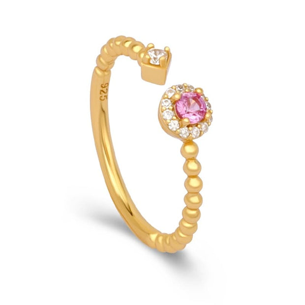 Sapphire Open Ring Bead Shank