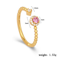 Sapphire Open Ring Bead Shank