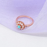 Vintage Turquoise And Pearl Ring
