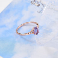 Oval Brazil Amethyst Ring