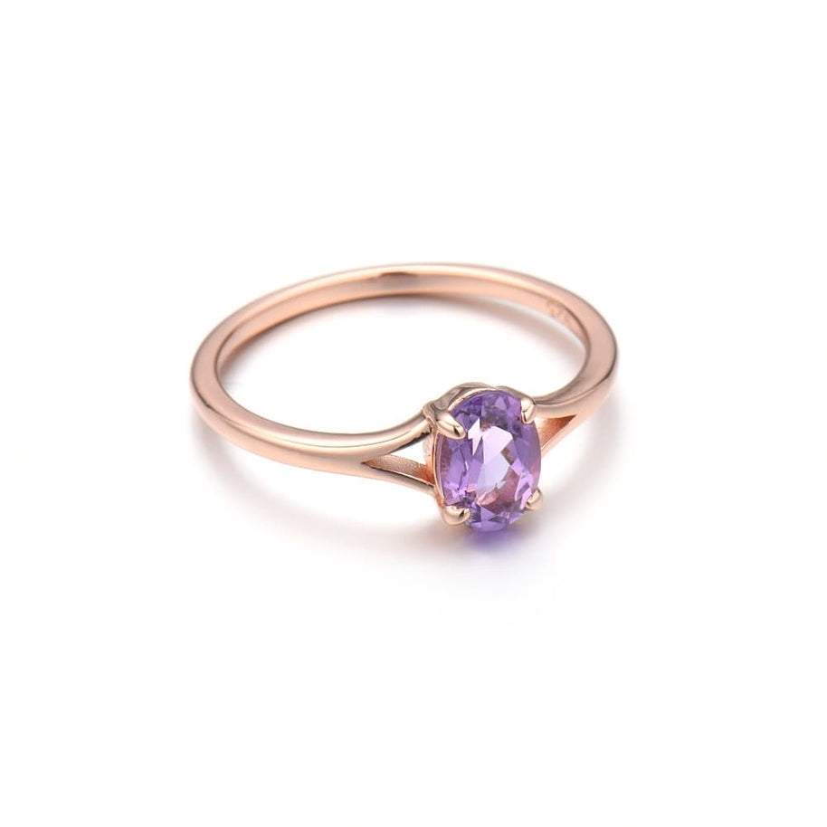 Oval Brazil Amethyst Ring