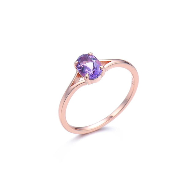 Oval Brazil Amethyst Ring