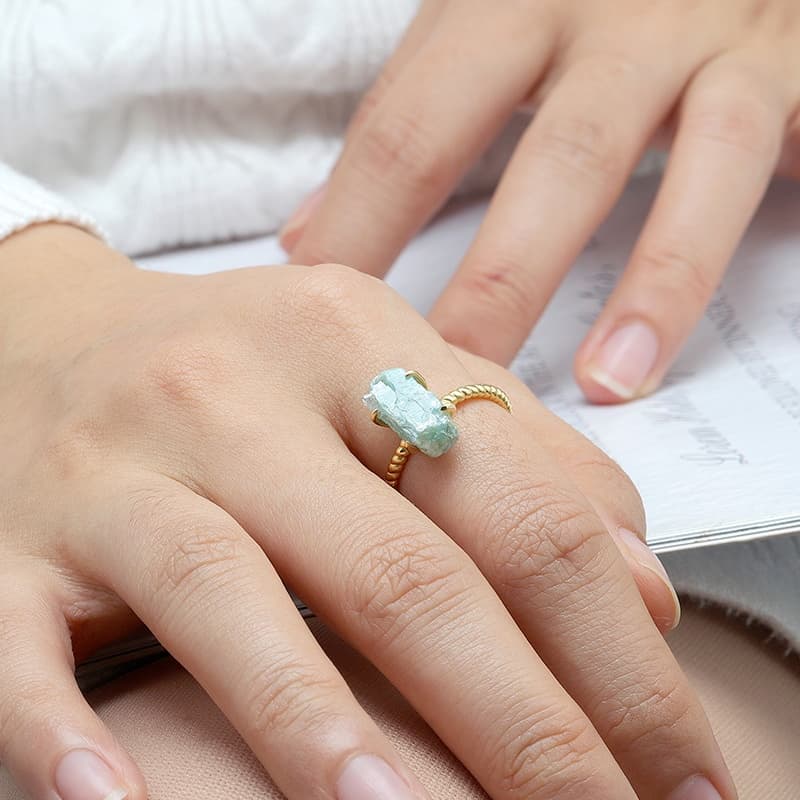 Irregular Hexagon Amazon  Ring