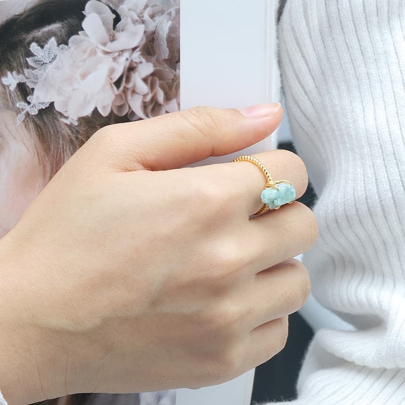 Irregular Hexagon Amazon  Ring