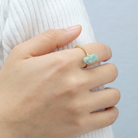 Irregular Hexagon Amazon  Ring