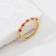 Ruby Natural Stone Gemstone Ring