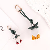 Spring Floral Keychain | Handmade Colorful PU Flower Charm