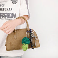 Unique Gift Keychain | Funny Crochet Fruit Veggie Plush Toy