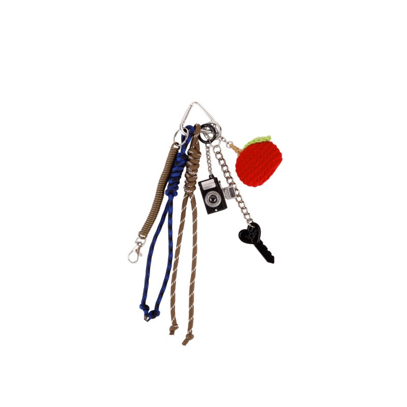 Colorful Fruit Keychain | Handmade Braided Rope Charm