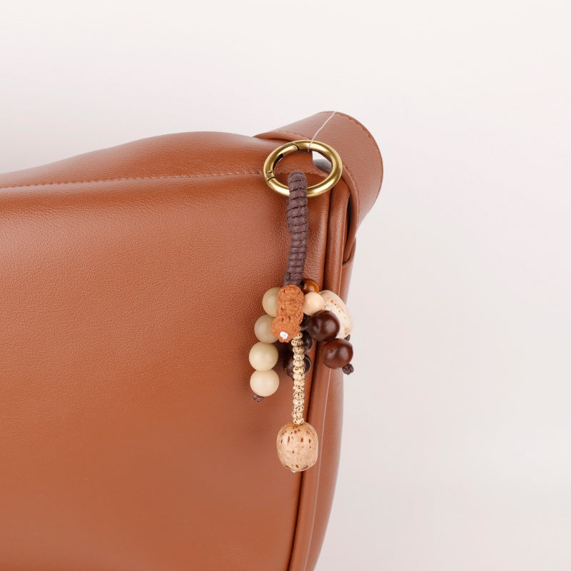 Bodhi Seed Keychain | Handcrafted Charm for Positive Energy