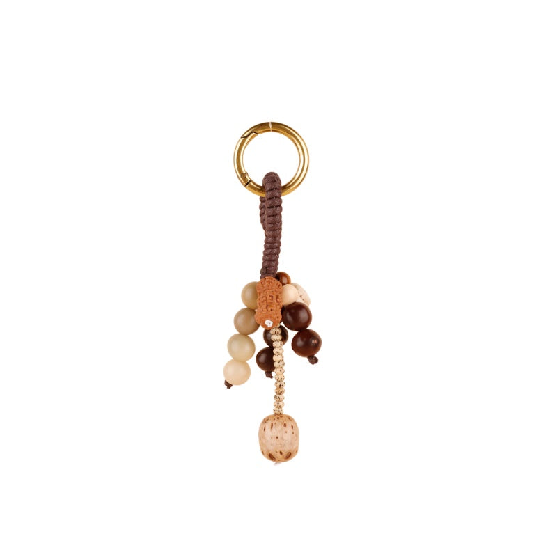 Bodhi Seed Keychain | Handcrafted Charm for Positive Energy