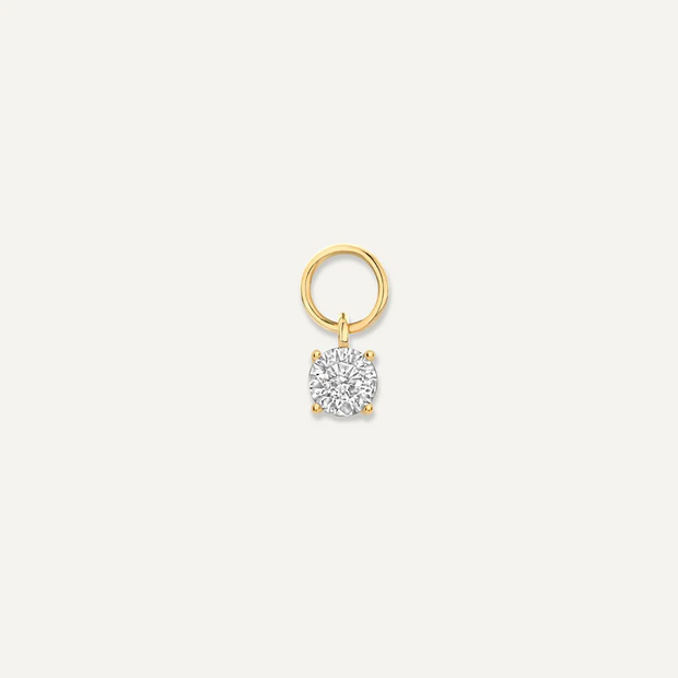 Round Zircon Charm JX0087