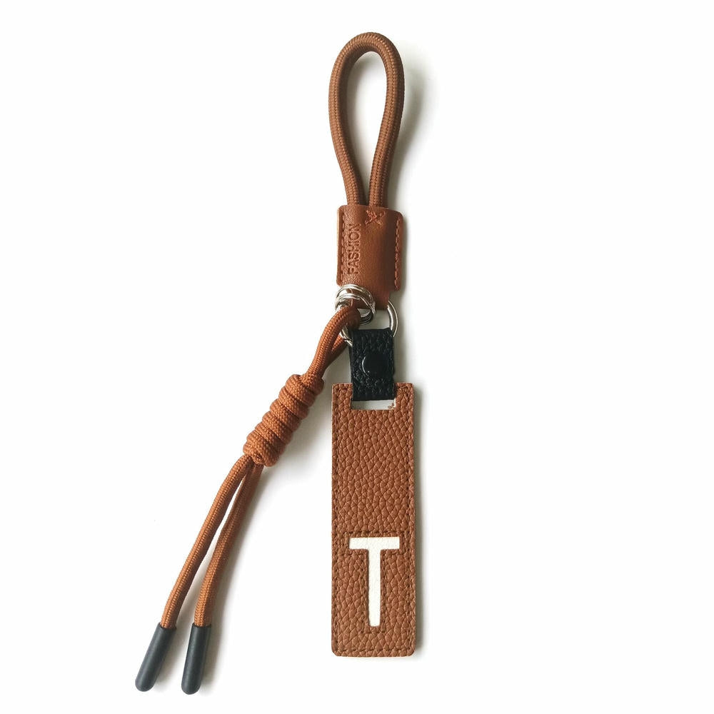 Whale Keychain | Leather Letter Charm | Cute Bag Pendant