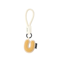 Letter Keychain | Leather Alphabet Charm | Dopamine Style