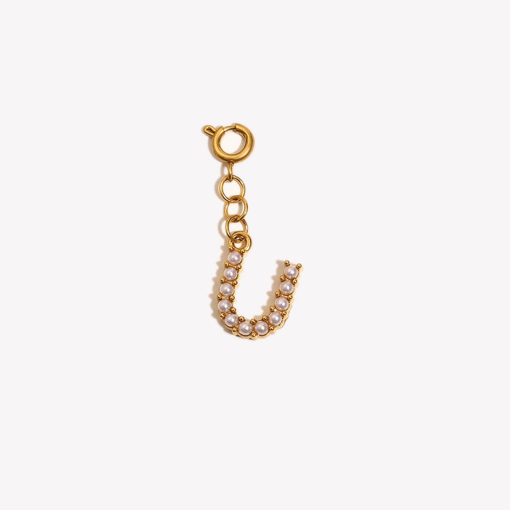 Versatile Spring Clasp Pendant English Letters Women JXC9510