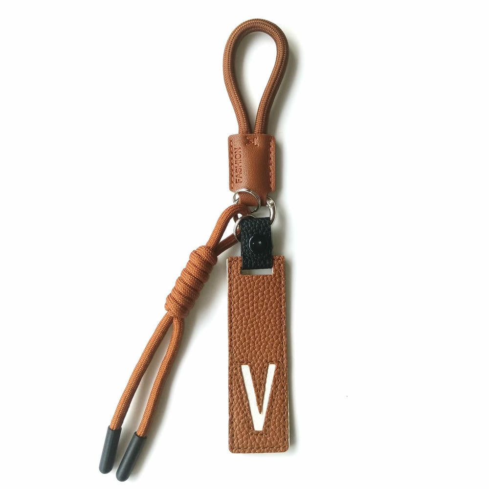 Whale Keychain | Leather Letter Charm | Cute Bag Pendant