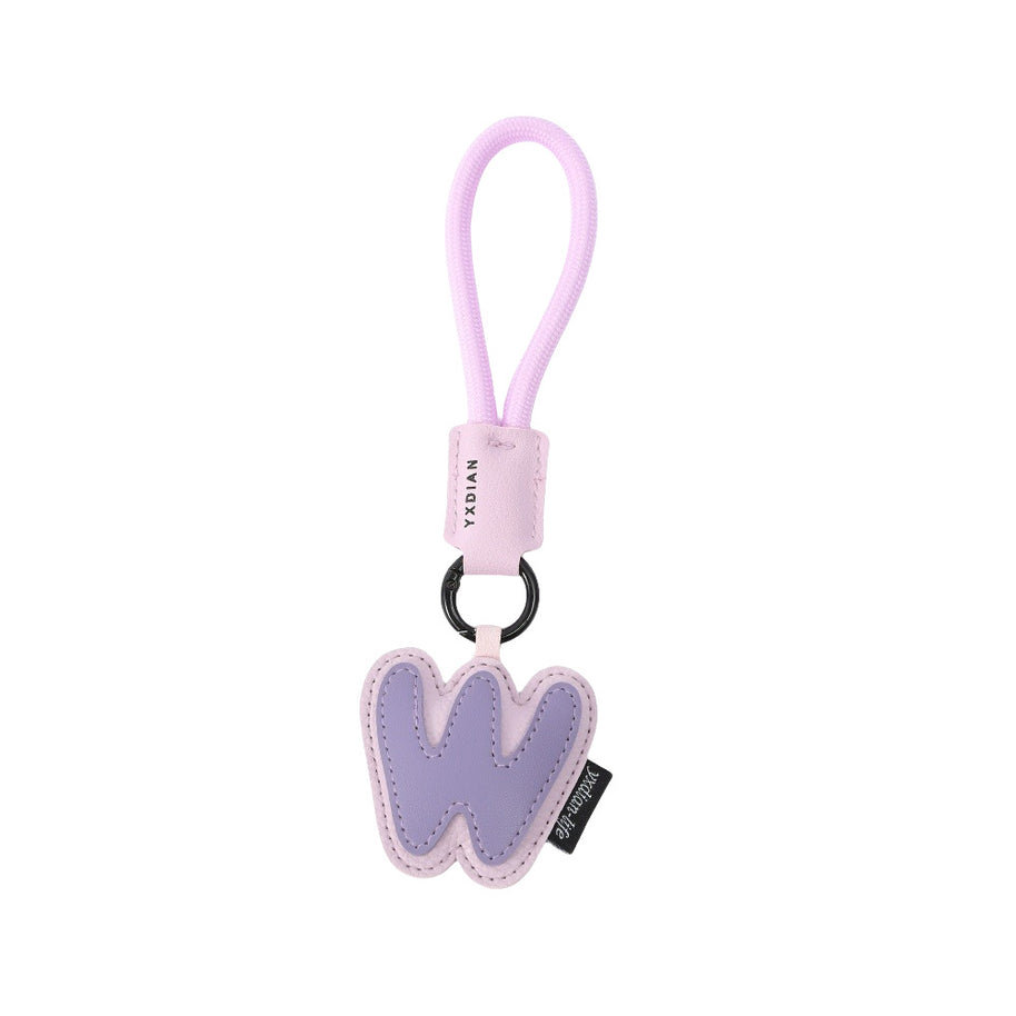 Letter Keychain | Leather Alphabet Charm | Dopamine Style