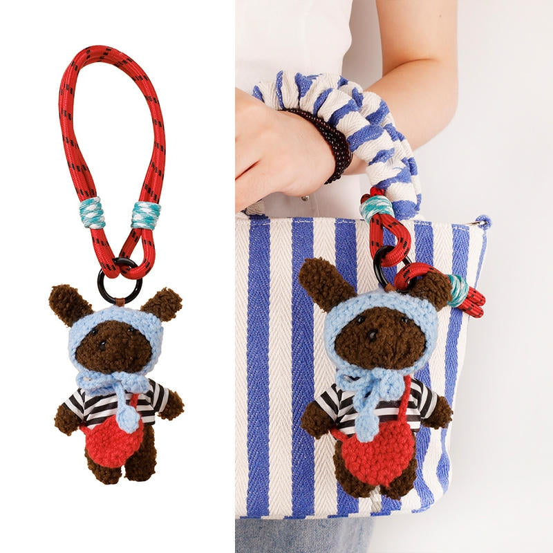 Sweater Puppy Keychain | Couple Bag & Car Charm Gift
